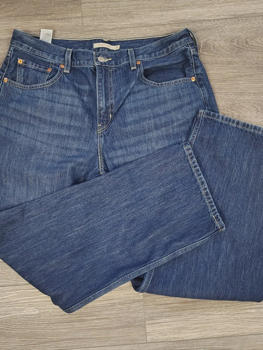 Levi's Relaxed Fit Men's Jeans Size 32 X 30 in Dark Blue Denim